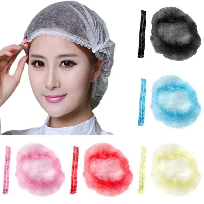Disposable Non-Woven Bouffant Caps by JEVOLVE | 100% Latex Free Hair Net
