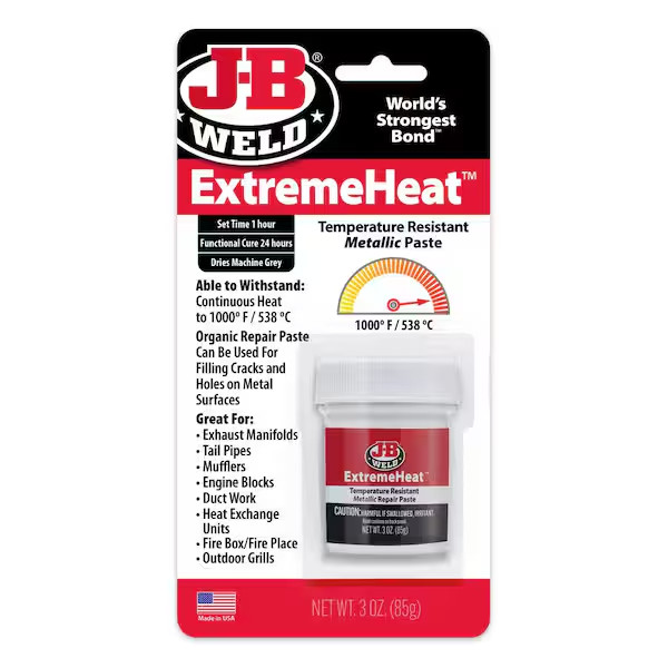 JB Weld EXTREME HEAT Temperature Resistant Metallic Paste Automotive Repair 3oz