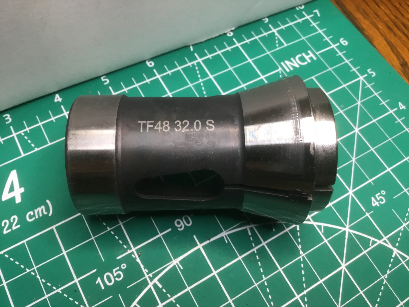 1pc iSwiss TF48/B42 32.0 S 32mm Smooth Precision Swiss Spring Collet Used (21)