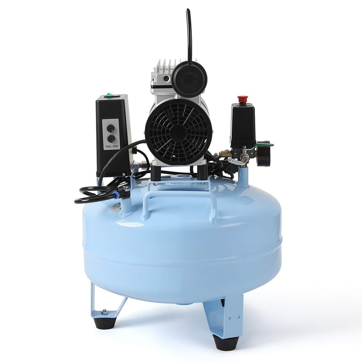 Compresor de aire silencioso médico dental libre de aceite 24L/40L tanque