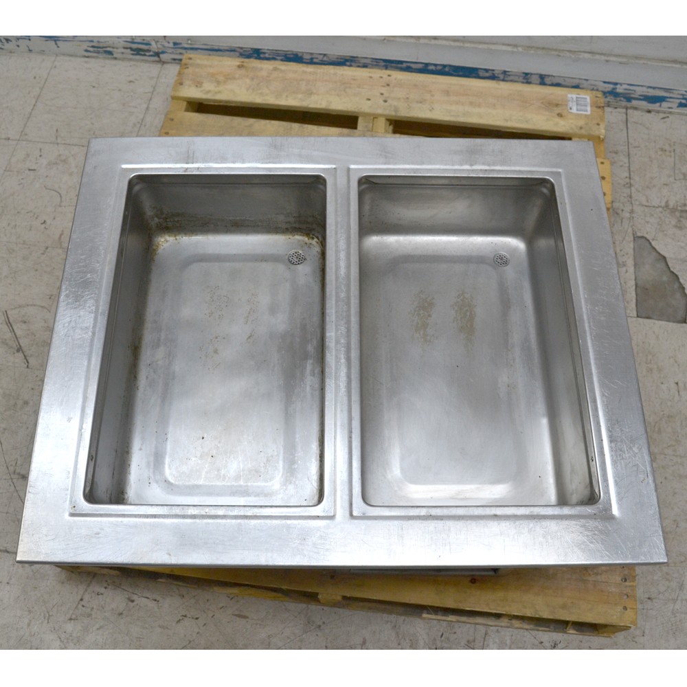 Delfield 8731 Two Full-Size Pan Drop-in Hot Food Well 120V 1PH 60Hz 16.6A b