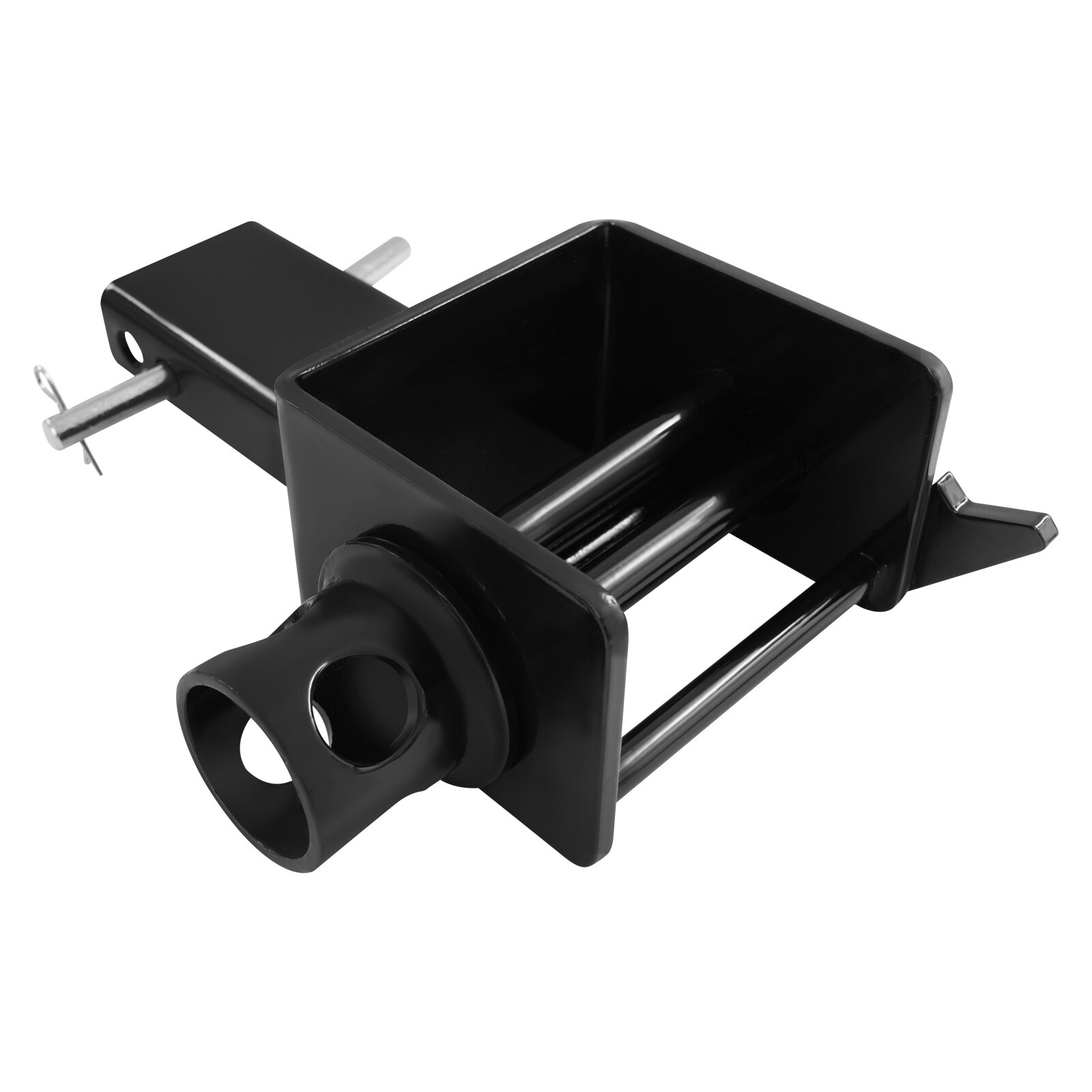 7.85*3.46*10.08in Black Carbon Steel 5400lbs Manual Trailer Stake Pocket Winch