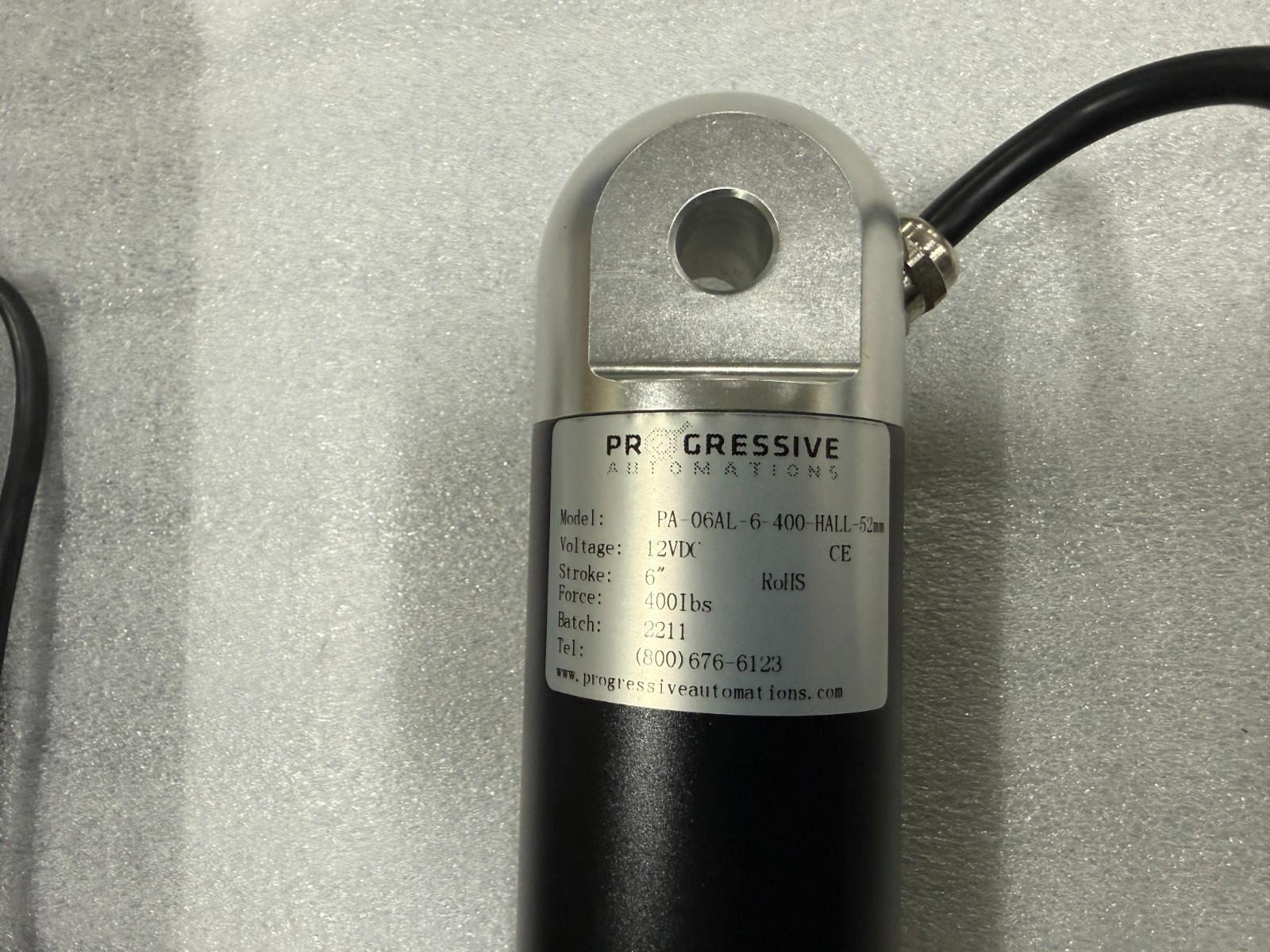 Progressive Automations waterproof linear actuator 400 lb.