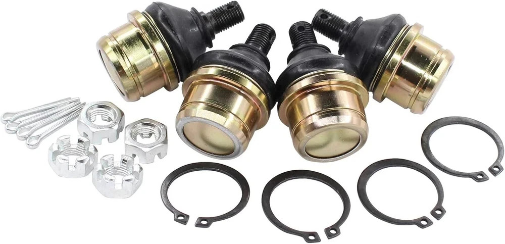 NewYall Pack of 4 Lower and Upper Ball Joints for Honda Rancher 420 Foreman 450