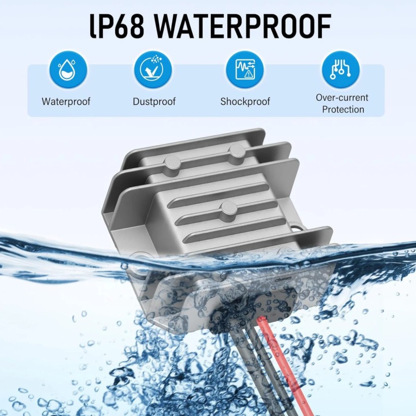 12V-24V to 30V DC Converter for Starlink Mini Waterproof Step-Up Power Adapter
