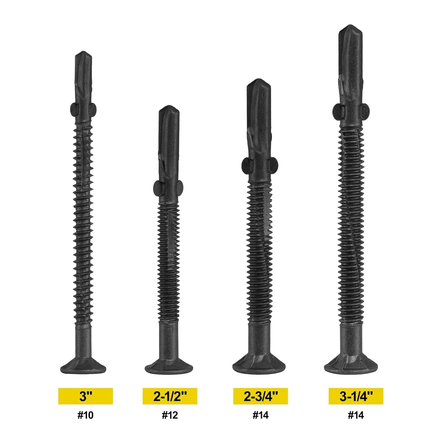 x 3 Trailer Deck Screws, Self-Tapping Sheet Wood Metal Screw, 124Pcs T25 Star…