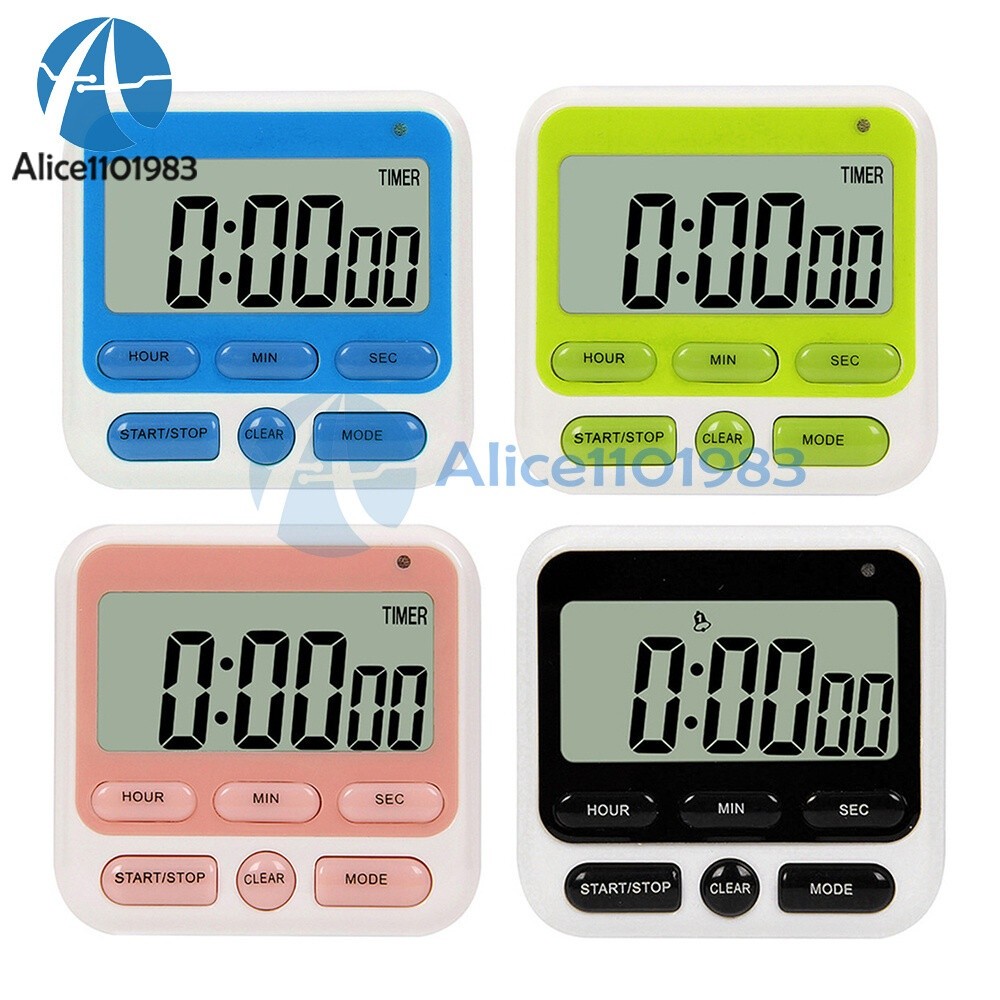 Large LCD Digital Cooking Timer Count Down Up Clock Loud Alarm Magnetic #zc