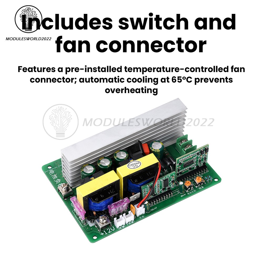 500W DC 12-14.5V to AC 220V Inverter Module DC-AC Step-Up Transformer Module
