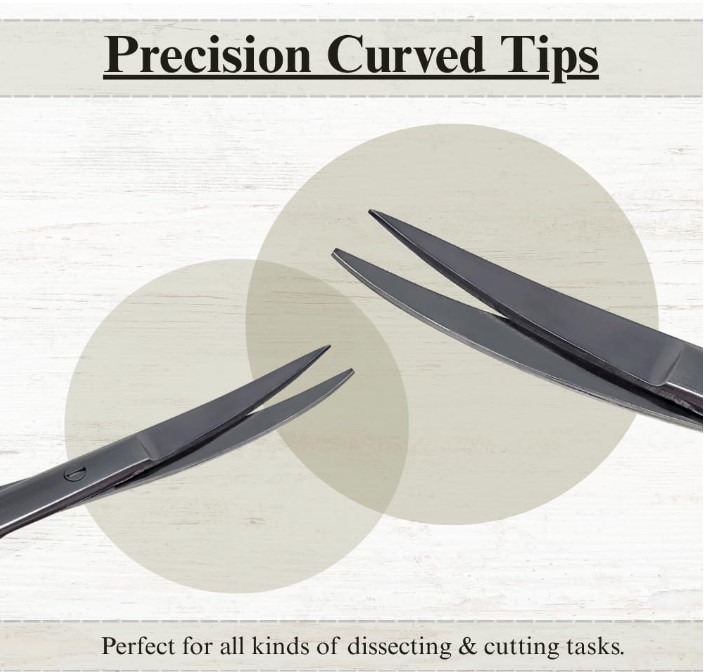 Premium GERMAN TC Iris Scissors 4.5″ Curved Surgical Dental Instruments