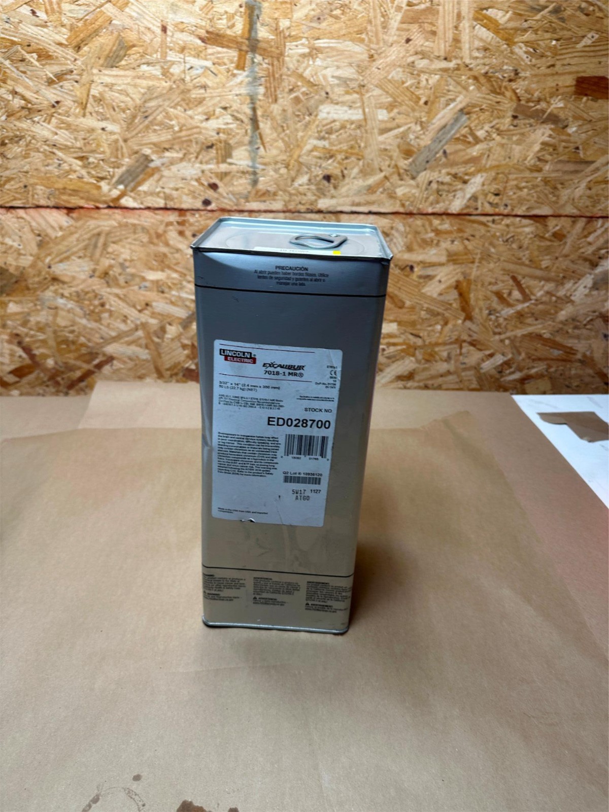 50lb Lincoln Elec Excalibur 7018-1 MR 3/32″x14″ Welding Rods ED028700