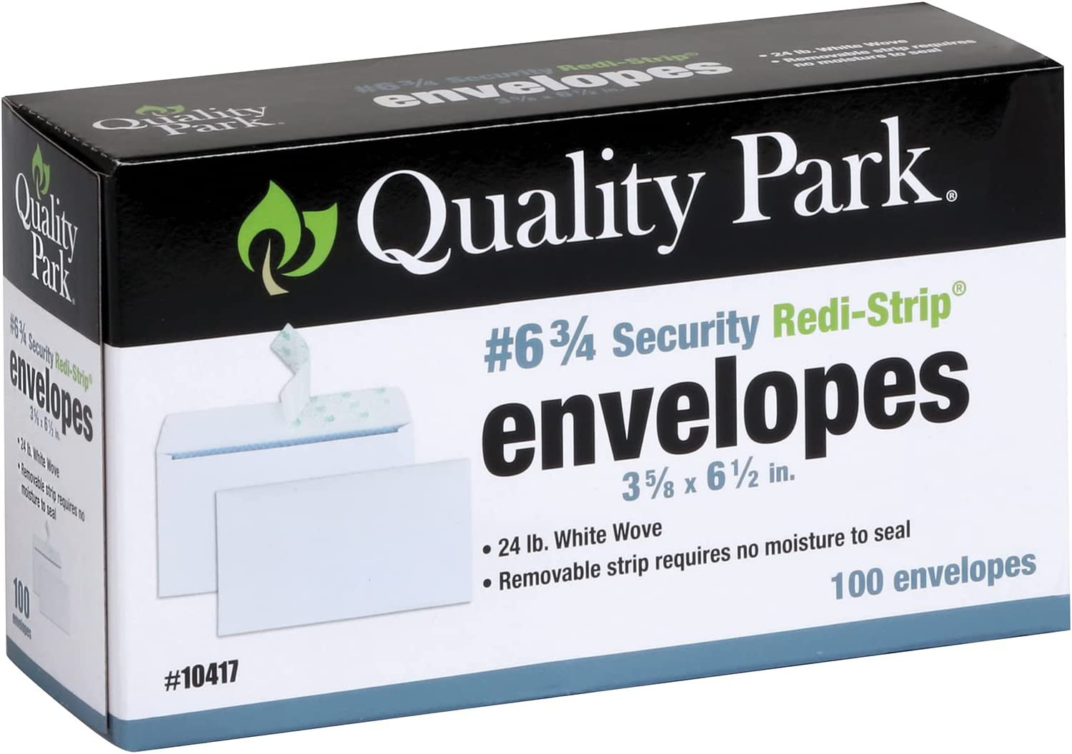 MAILING ENVELOPES SMALL Self Seal 100 Box Redi-Strip Closure 3-5/8 x 6-1/2