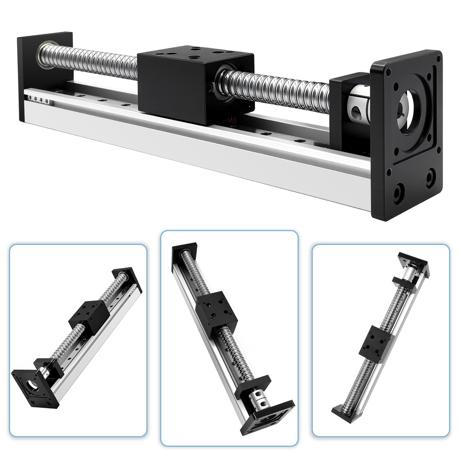 70lbs linear motion ball screw slide table sliding stepper motor linear actuator
