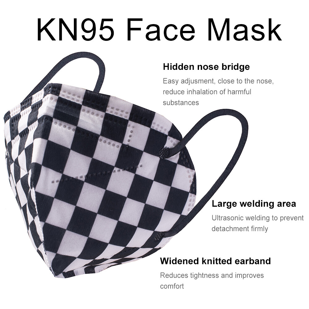 50/100 PCS KN95 Face Masks Protective 5-Layer Disposable Respirator US Seller