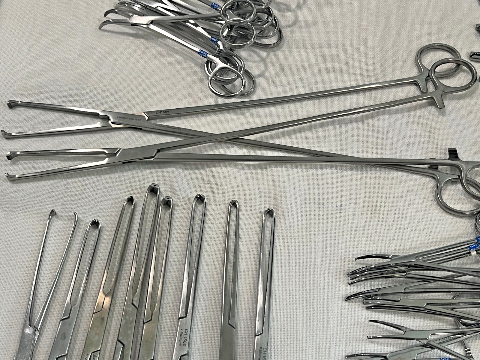 Assorted Lot of 108 Various Brand & Size Of OR Medical Surgical Instruments, S.S