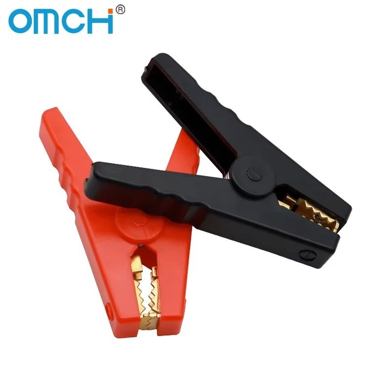 2PCS Car Alligator Clips Crocodile Clip Battery Test Clamps 150A Red Black