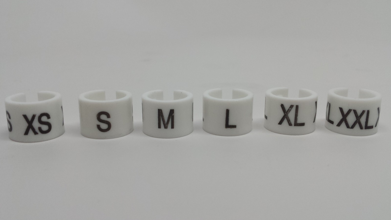 Hanger Size Marker – XS/ S / M / L / XL / XXL – 100 pieces each size – 600 total