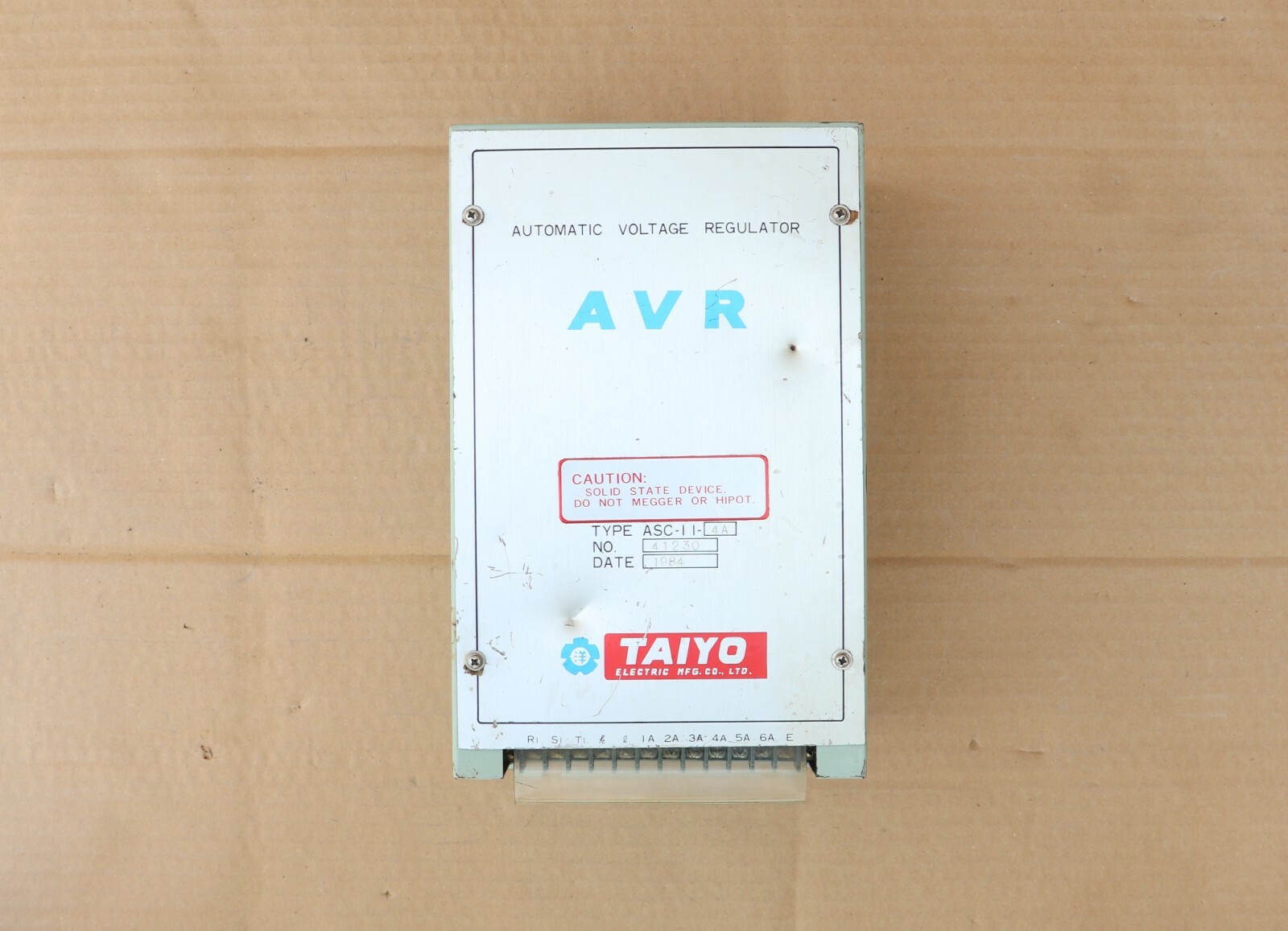 TAIYO ASC1 AUTOMATIC VOLTAGE REGULATOR AVR ASC114A