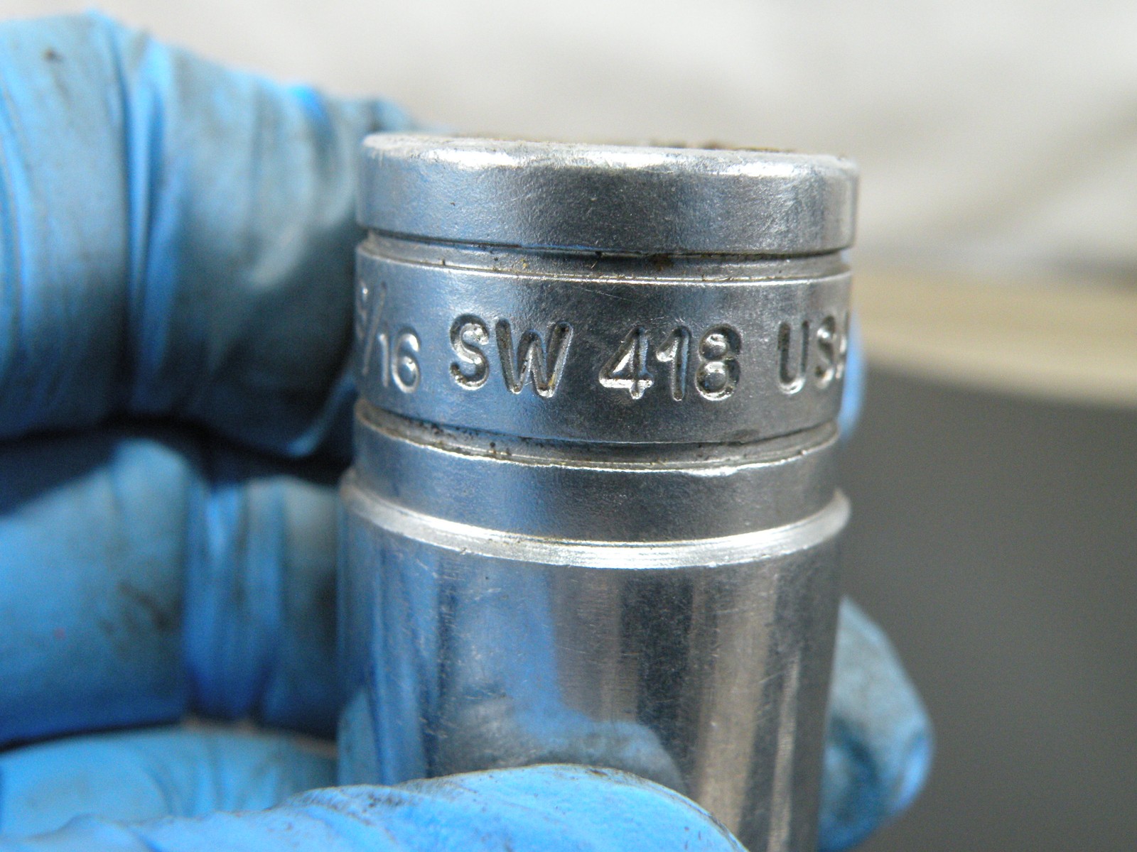 Snap-on 9/16″ Standard Socket 8-Point SW 418 USA 1/2″ Drive