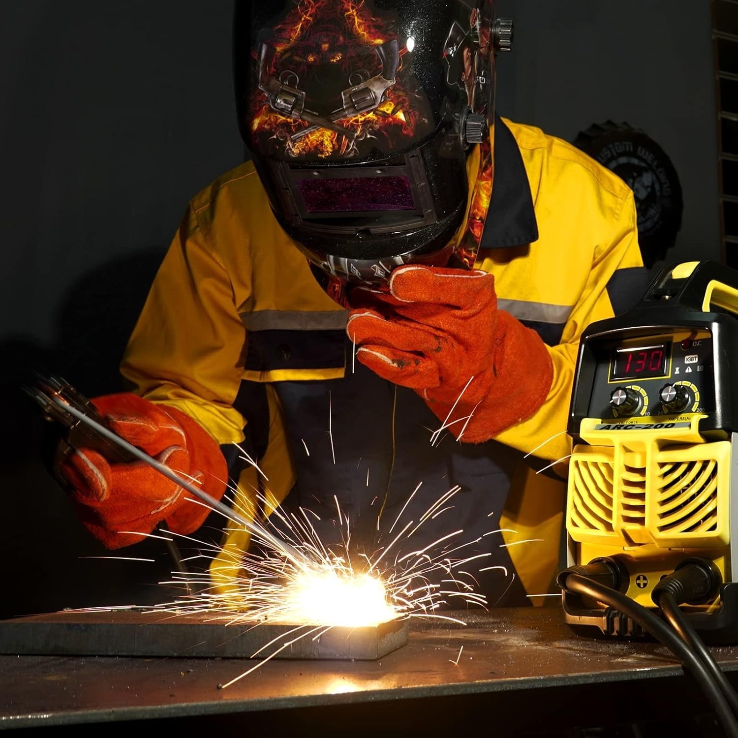 Welding Electrode Holder Lead MMA ARC Stick Welding Ground Clamp for 300A Machin