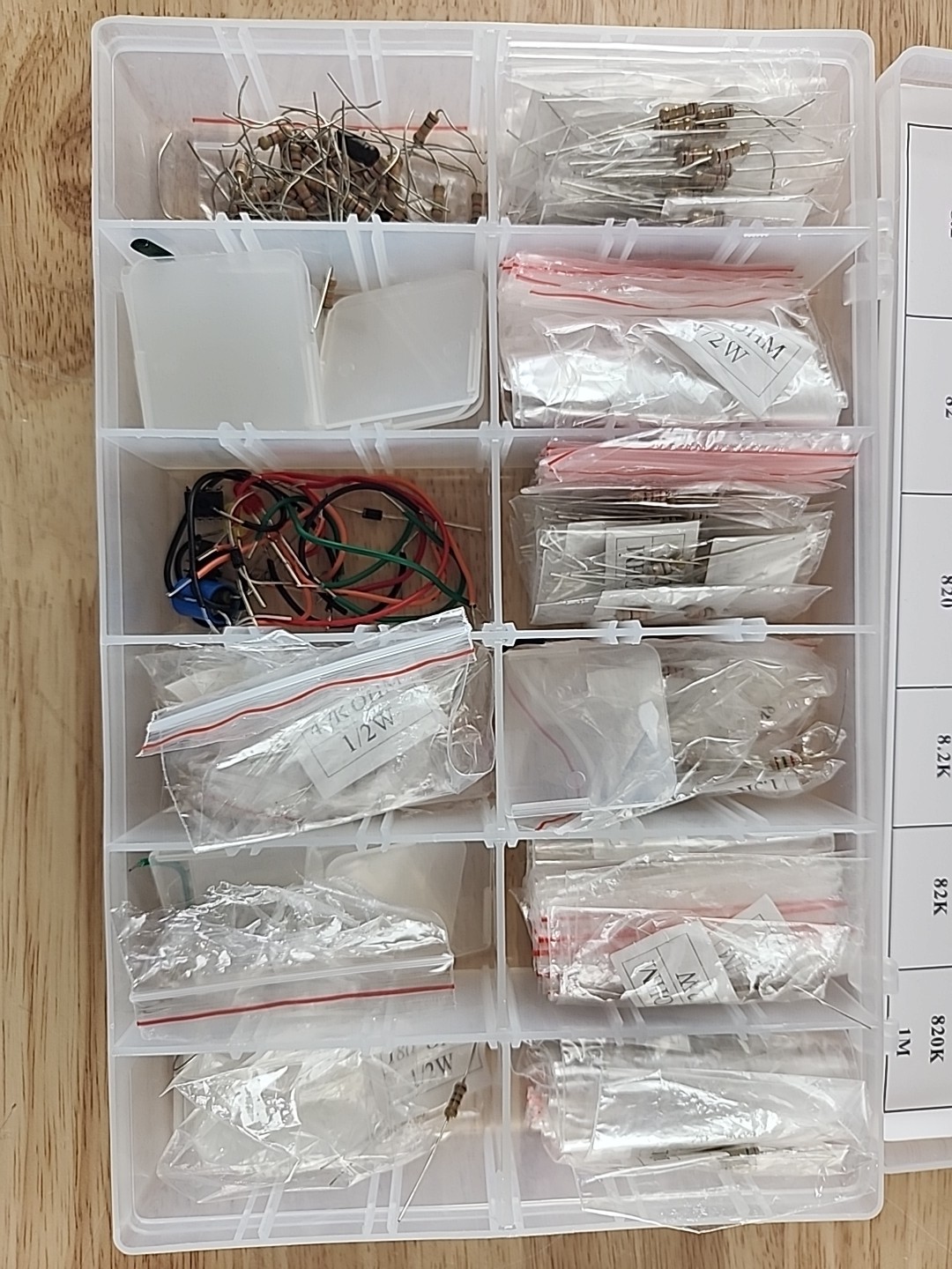 ELECTRONIX EXPRESS ½ Watt Resistor Kit and Extra Capacitors