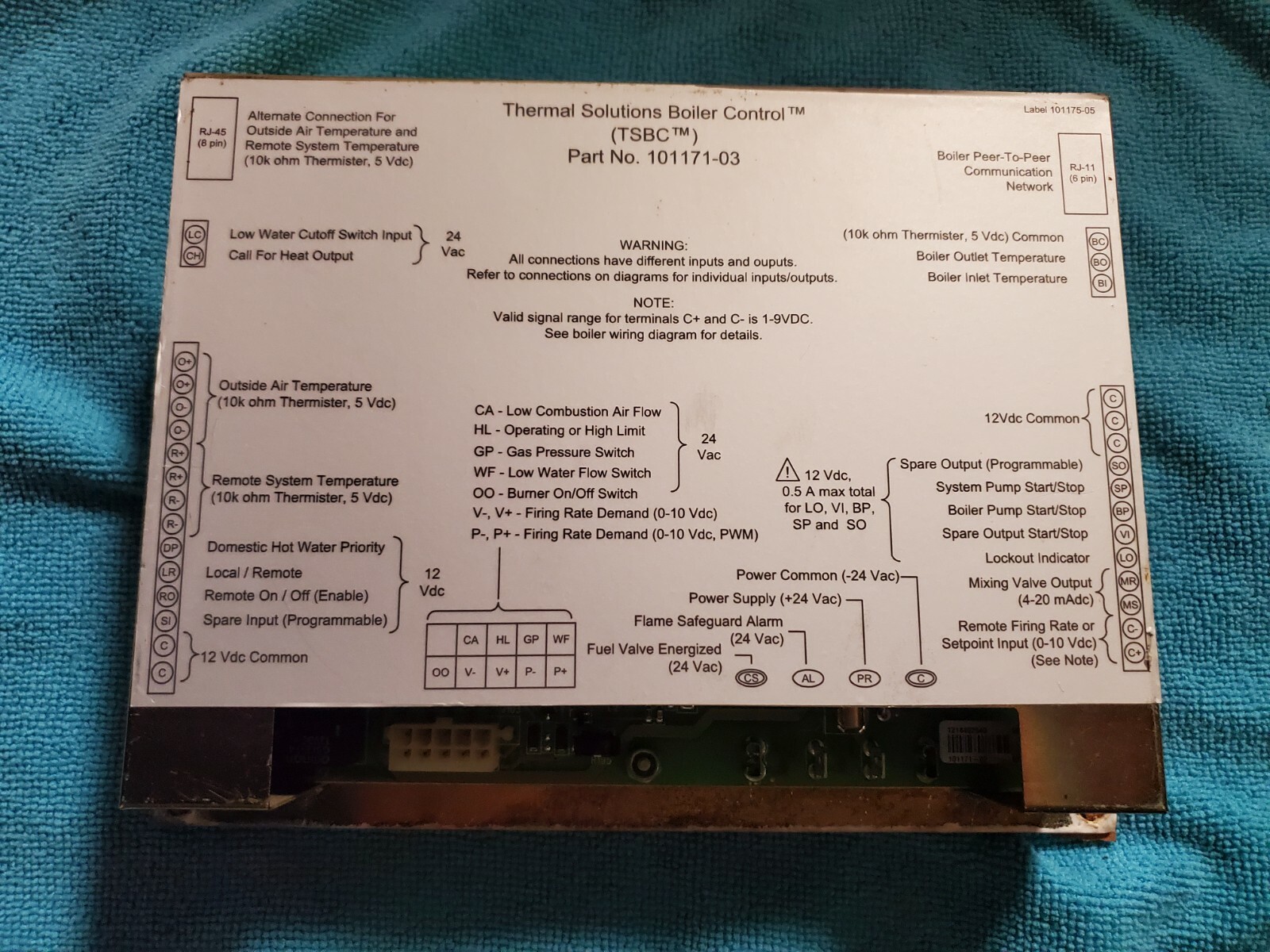 Boiler Controller 101171-03 Thermal Solutions