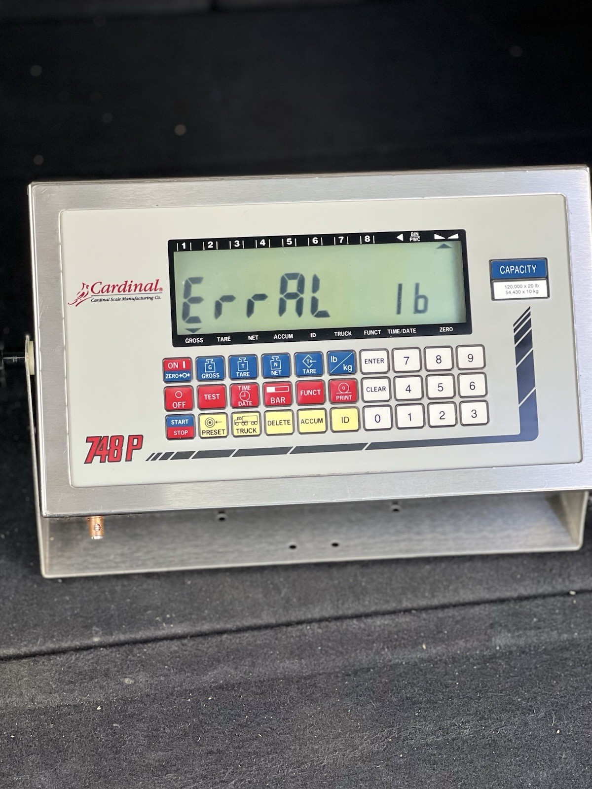 CARDINAL 748P Digital Weighing Indicator Truck Scale 120000 Lbs Industrial