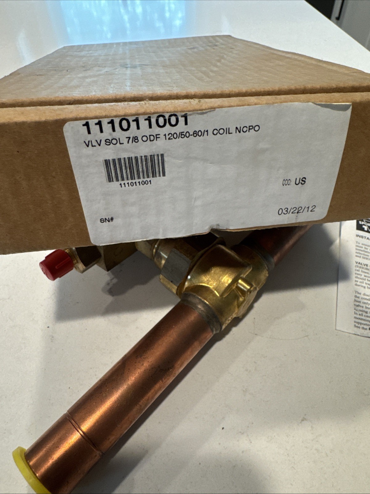 New Sporlan 111011001 SHGBE-8-0/100 Gas Bypass Valve HGBE8 HGBE-8-75/150 7/8 ODF