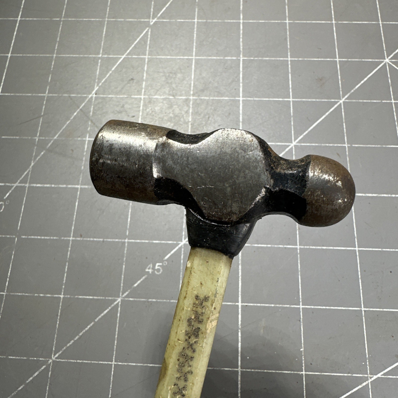 Vintage Nupla Tools USA M-4 M4 4 Ounce Ball Peen Hammer Fiberglass Made In USA