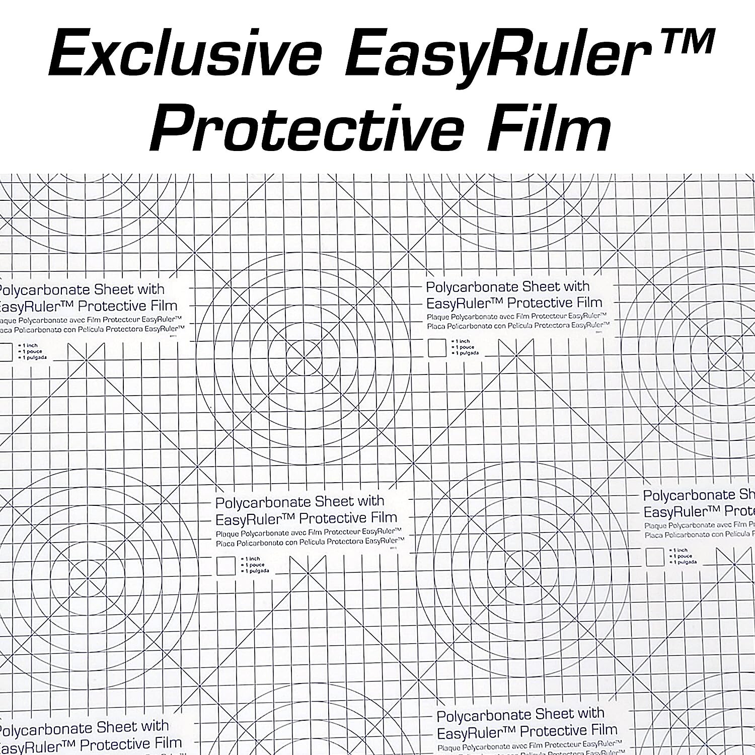 Polycarbonate Clear Plastic Sheet 12″ X 18″ X 0.0625″ 1/16″ Exact, EasyRuler …