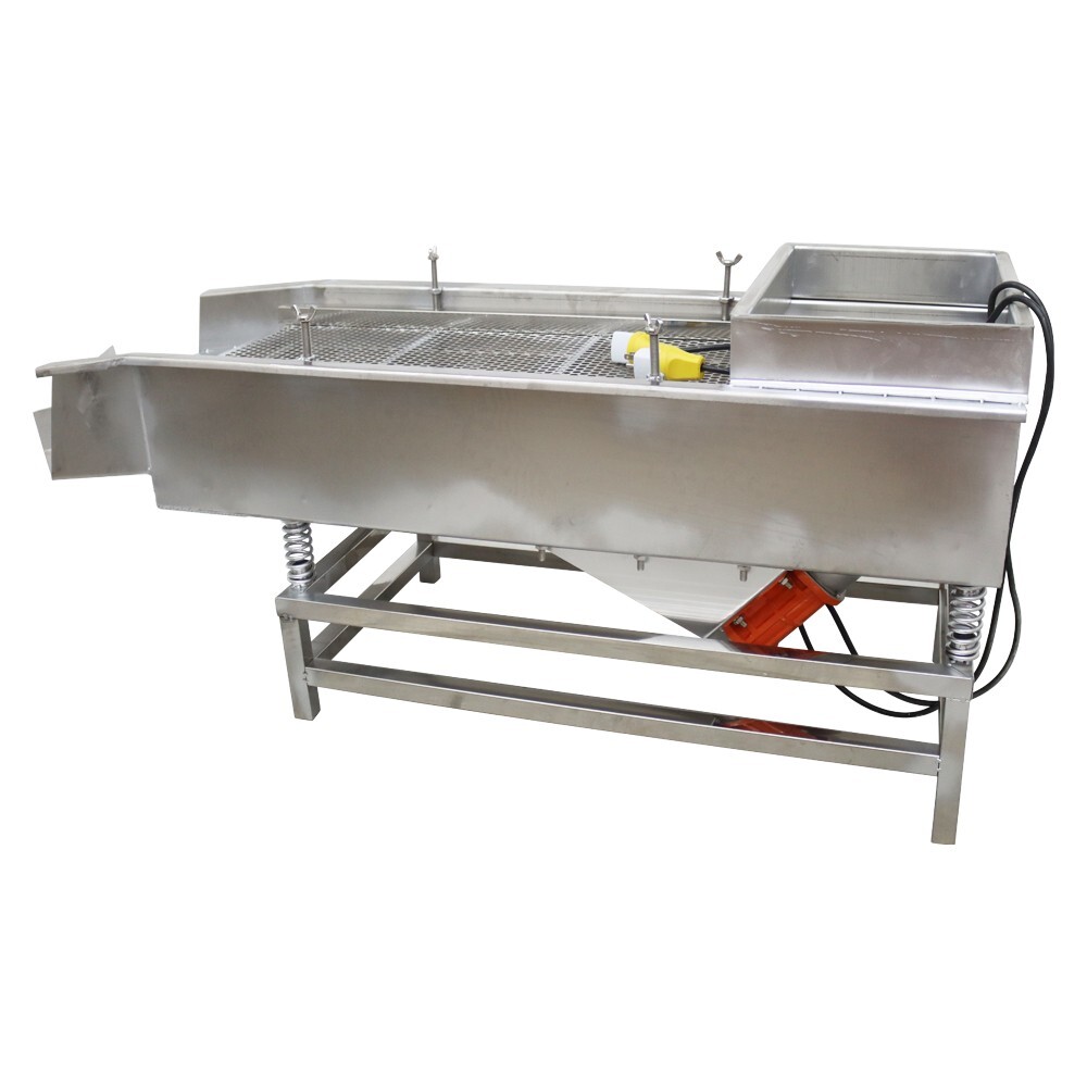 TECHTONGDA Full Stainless Steel Linear Vibrating Screen with10mm&5mm Screen 110V