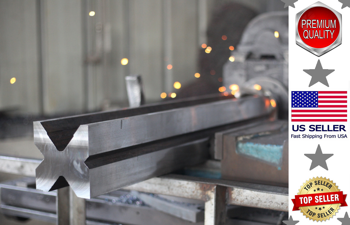 NEW 16.33″ Press Brake Die 2.36″ sq. – V Openings:1.97″ 1.38″ 0.87″ and 0.63″