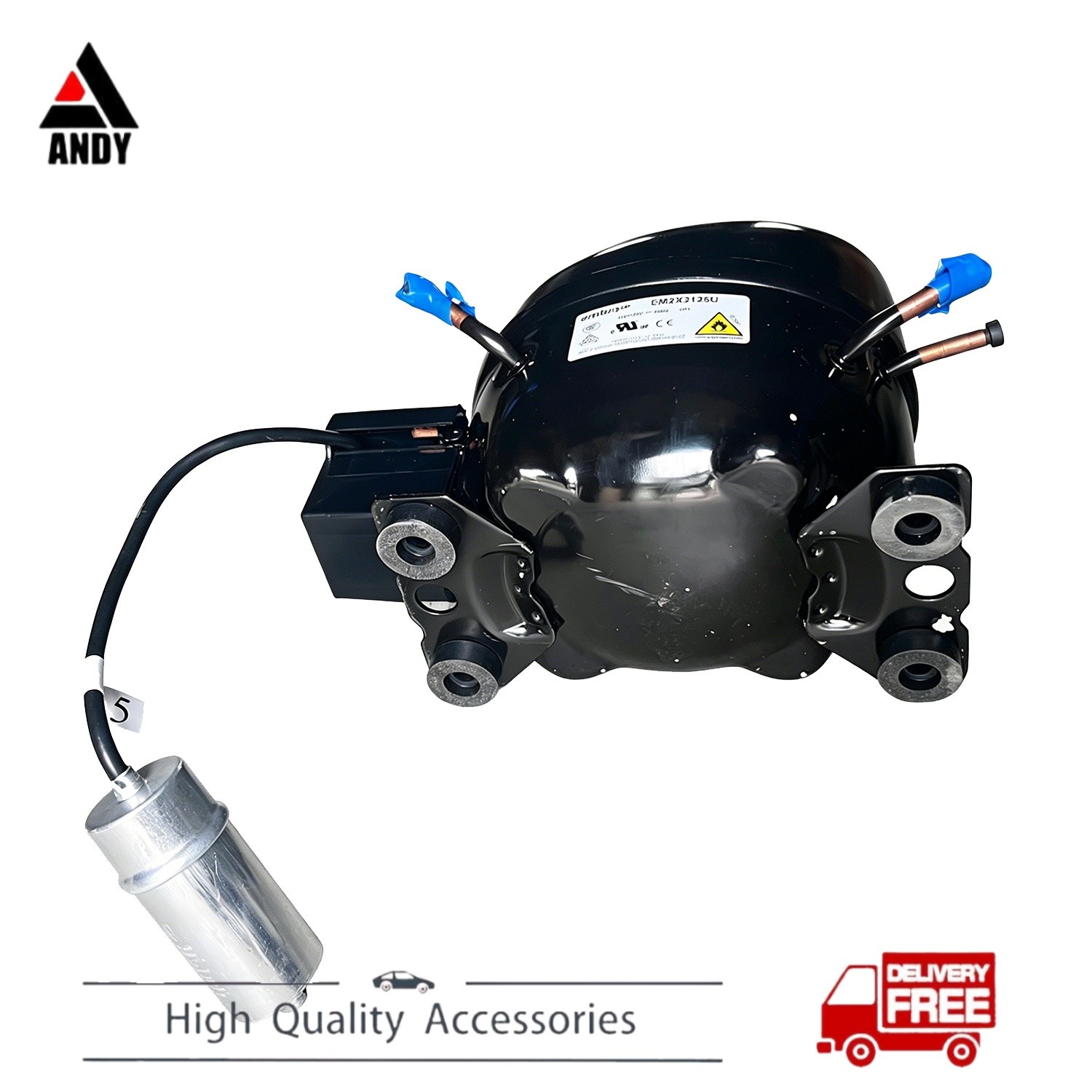 New Thermally Protected Compressor 115-127V 60 Hz 1PH For Embraco EM2X3125U