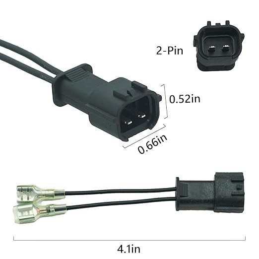 Car Horn Connector Adapter Wiring Harness, 2+2 Pack Pigtail Model: Hyundai/Kia