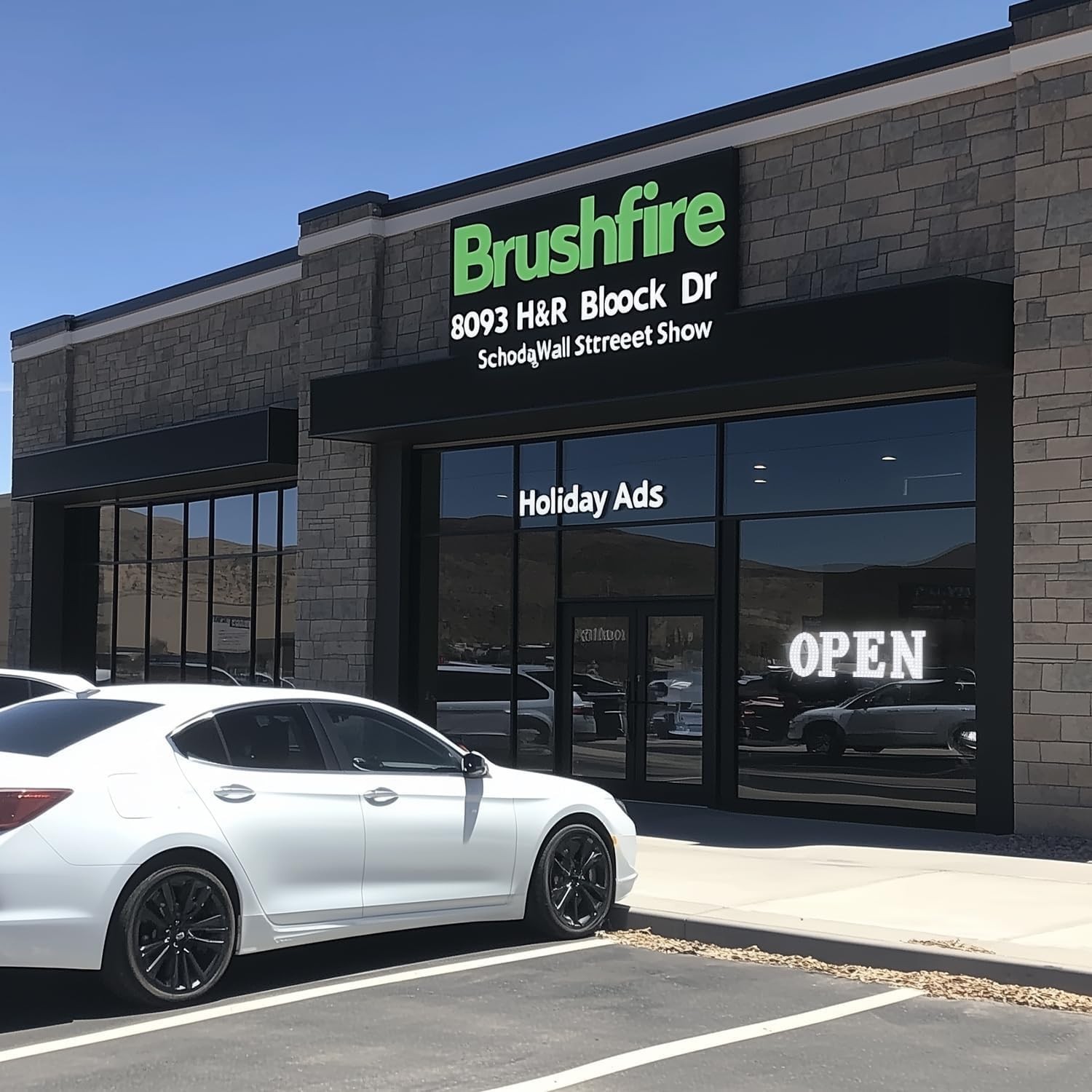 Ultra Bright 48″x16″ Large LED Open Sign for Business with Hanging Installation