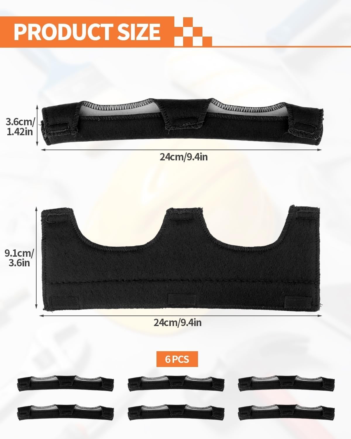 OXDFK 6 Pcs Hard Hat Liner Sweatband Flame Retardant Cotton Washable