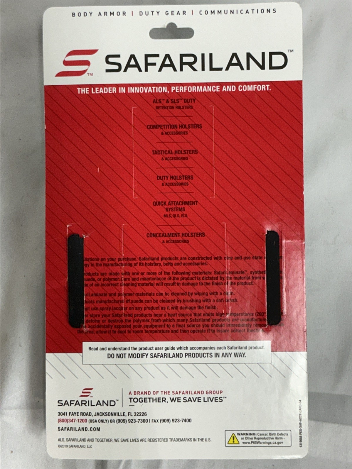 Safariland STX Tactical Black 190-13PBL Handcuff Case Brand New
