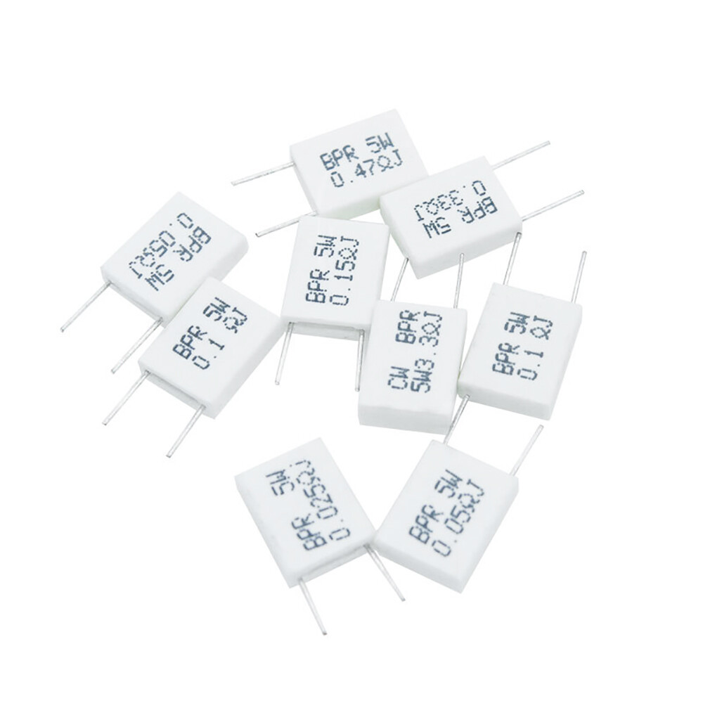BPR56 5W 0.01R-0.5R Ω Wirewound Non-inductive Cement Resistor Ceramic horizontal