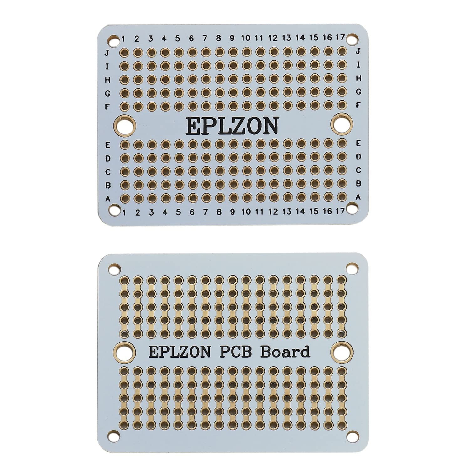 5 Pack Solderable Breadboard PCB Board GoldPlated 3.5×2.05 Inch + 2 Mini