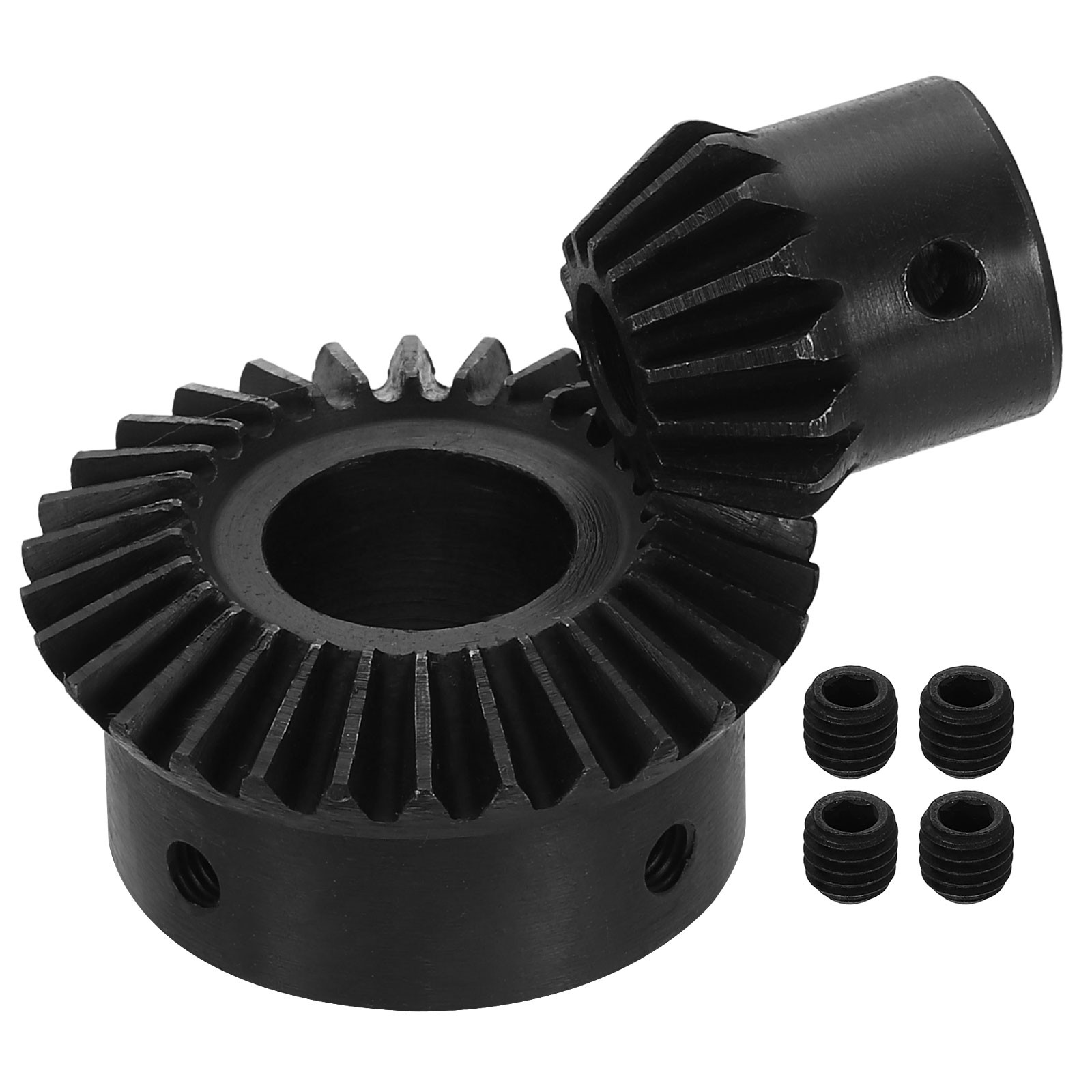 2Pcs Tapered Bevel Gear Set, 1.5 m 1:2 (15T/30T) Bevel Gear(8/18mm Shaft Hole)