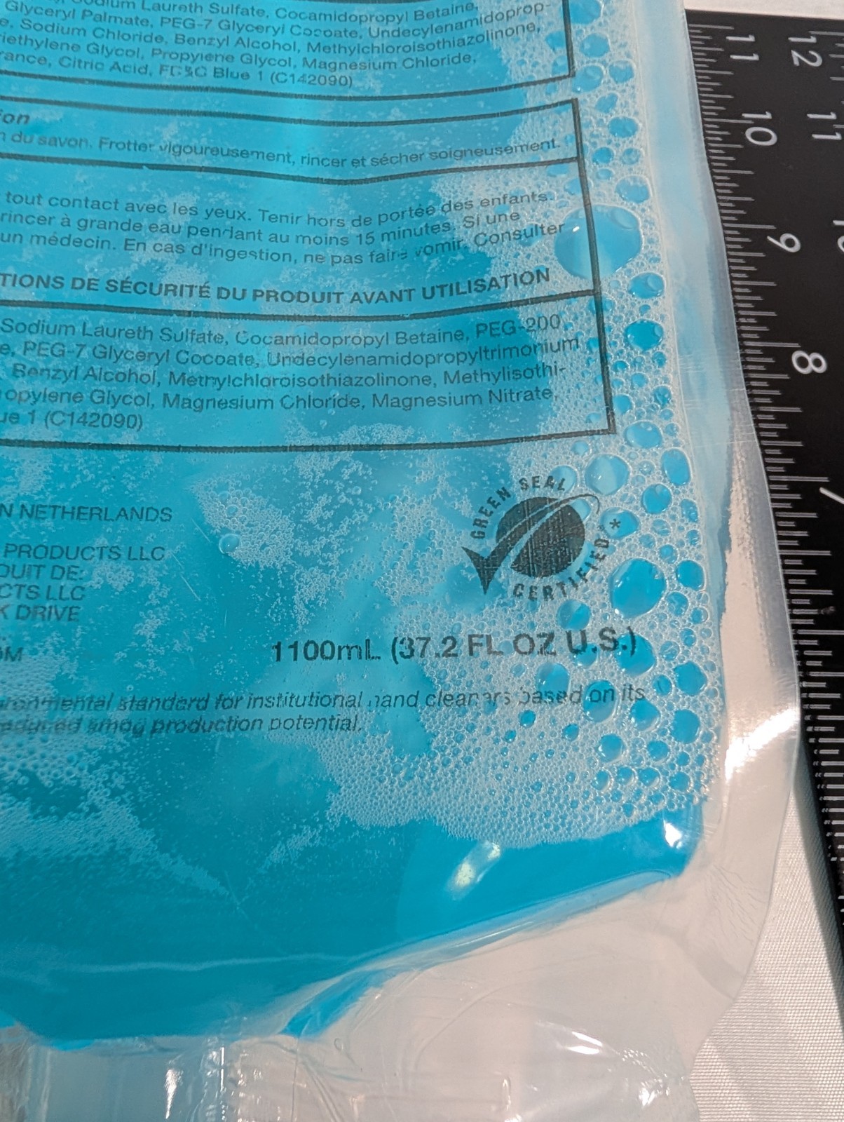 Rubbermaid AutoFoam 1100ml Enriched Foam Lotion Soap Refill FG750112 One Pouch