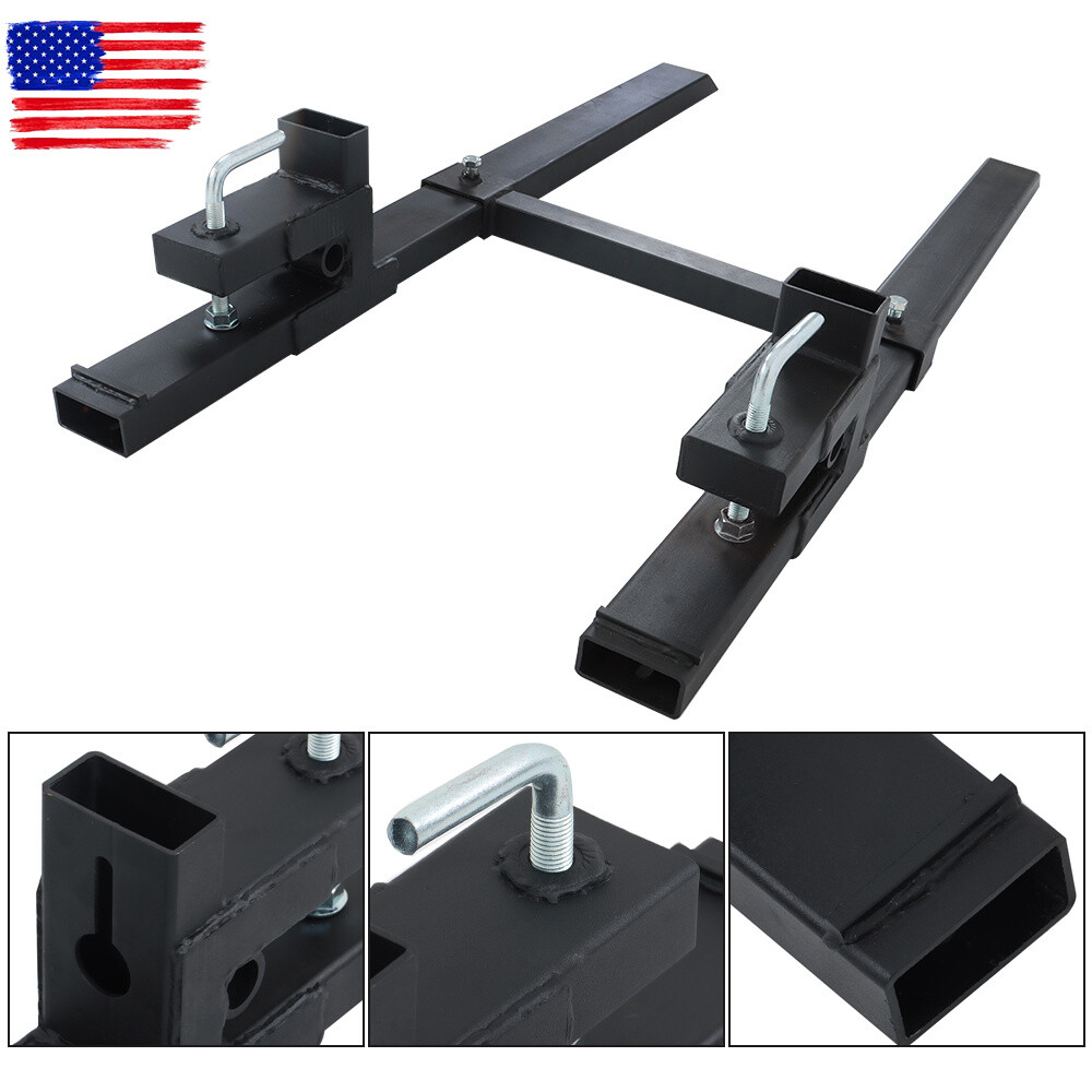4000Lbs 60″ Tractor Clamp On Pallet Forks Bucket Quick Attach W/ Stabilizer Bar