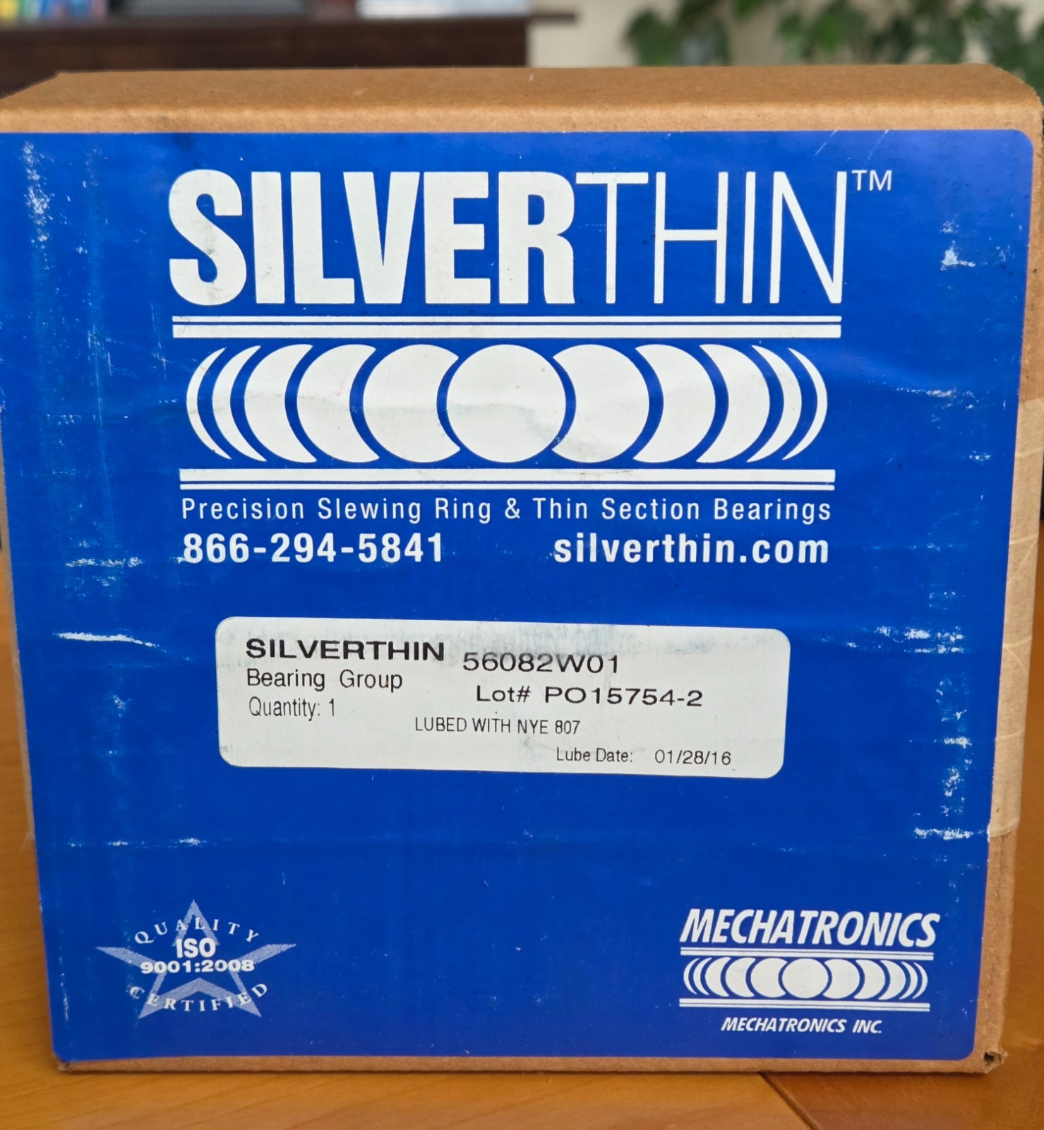 SILVERTHIN Precision Thin Section Full Ceramic Bearing 6.000” OD x 5.000” ID USA