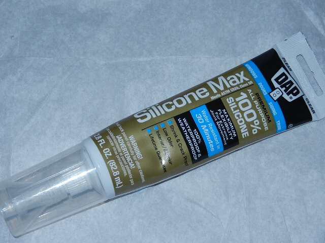 new no warranty DAP Silicone Max all purpose 2.8oz clear Window Door siding trim