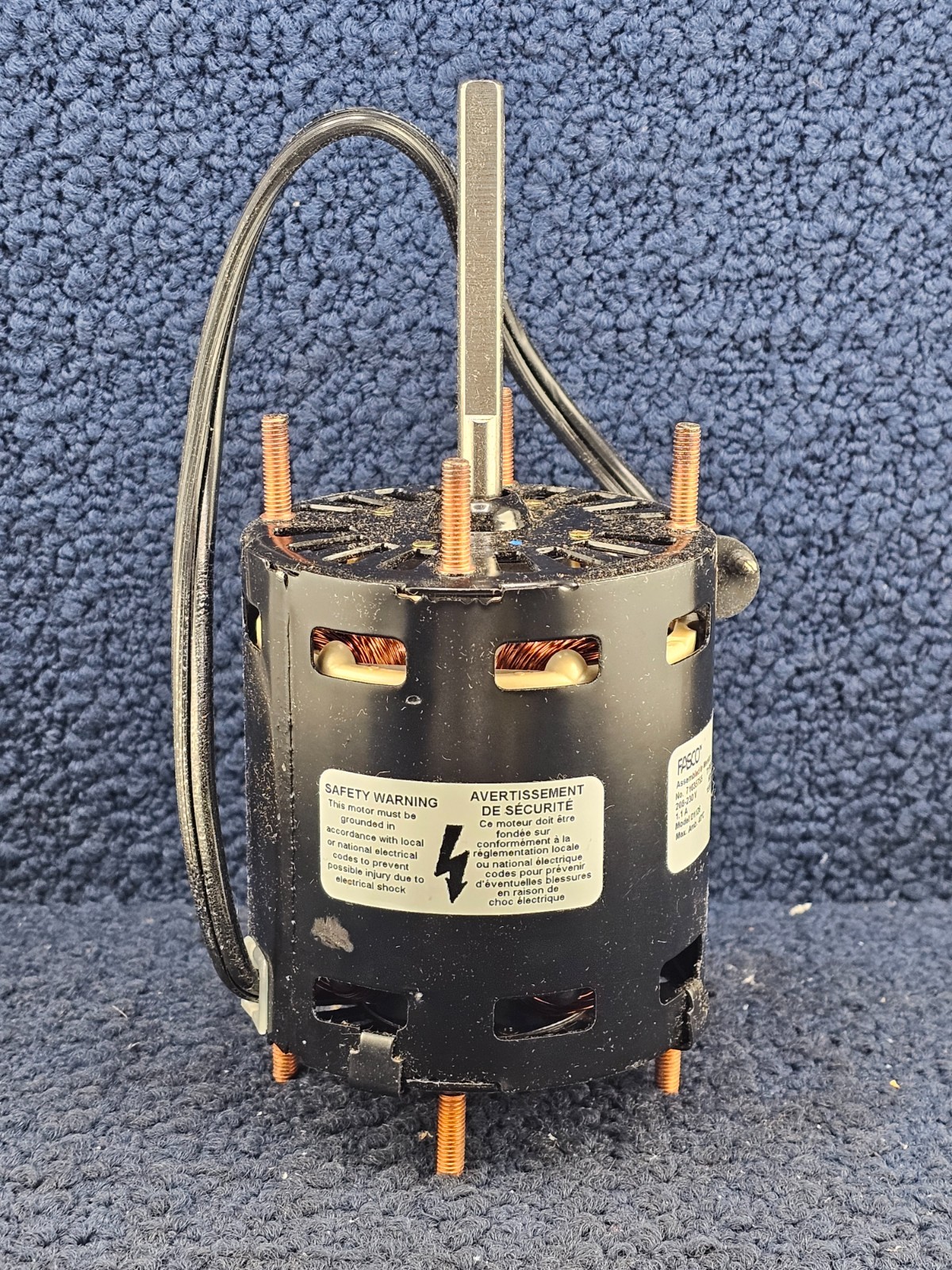 Fasco D1126, S58-486 Replacement Motor 1/15HP, 208-230V, 1550/1300RPM, 1.1A CWSE