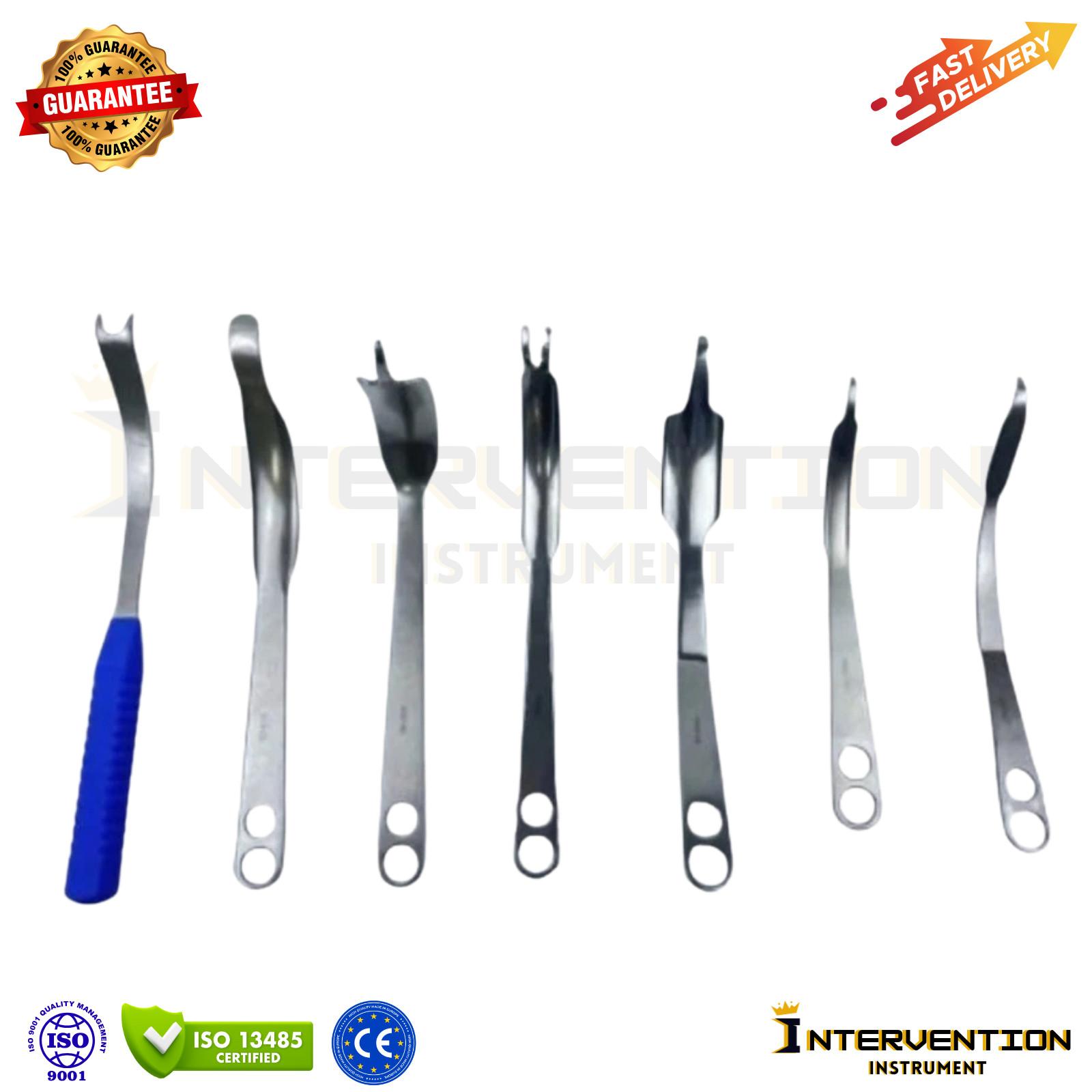 Hip Joint Surgical Retractors Set – 9 Pcs Orthopedic Instruments | CE Certified