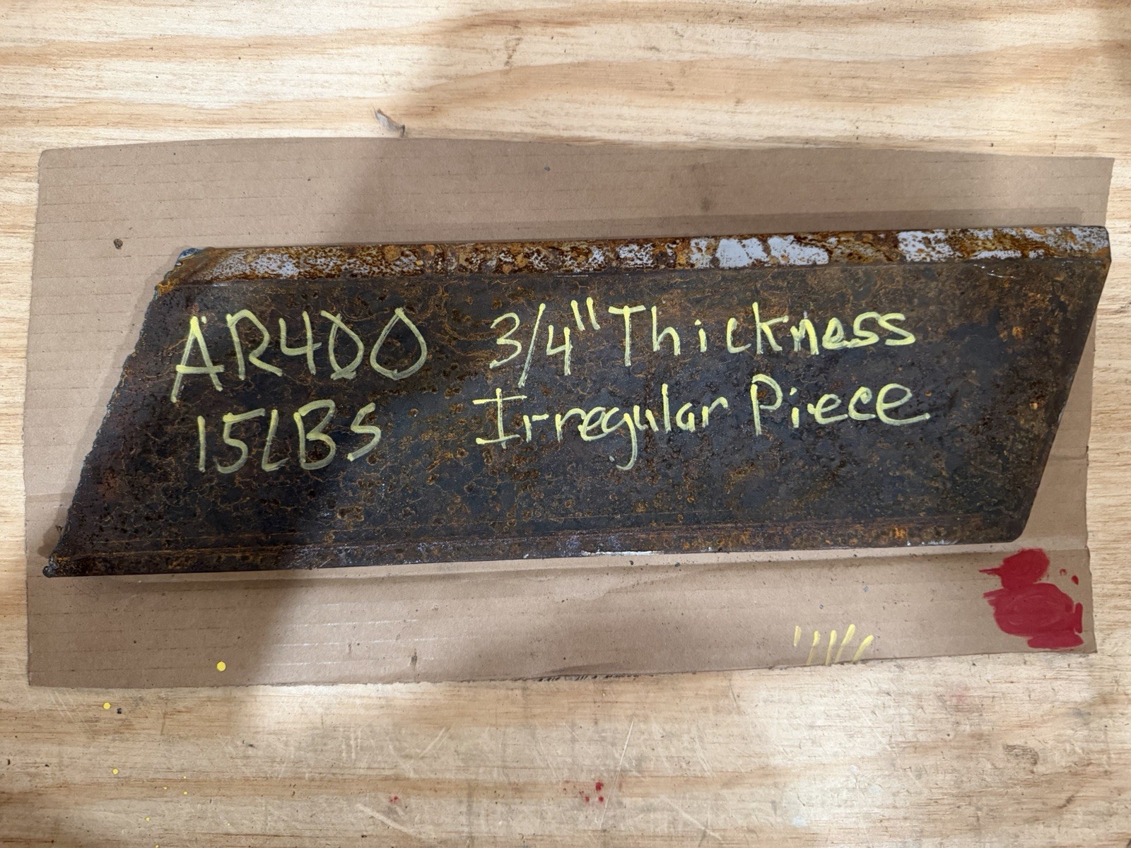 Irregular Piece of Abrasive Resistant Steel Plate – AR400 – 3/4” Thickness