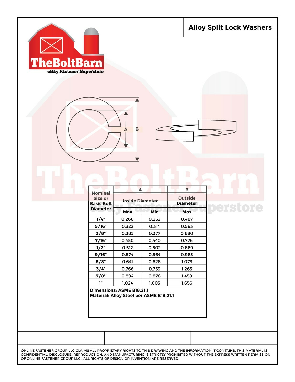 3/8″ Alloy Split Ring Lock Washers Alloy Steel Grade 8 Zinc Yellow (Pick Qty)