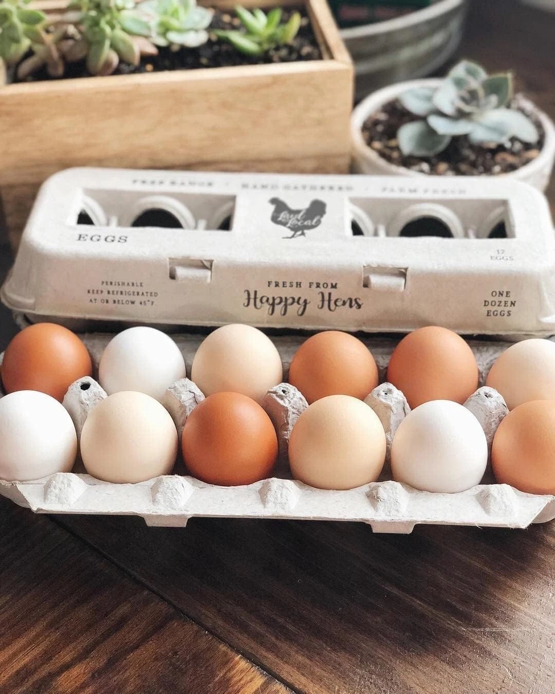 Vintage Printed Egg Cartons – 90 Carton Value Pack – Securely Holds One Dozen…