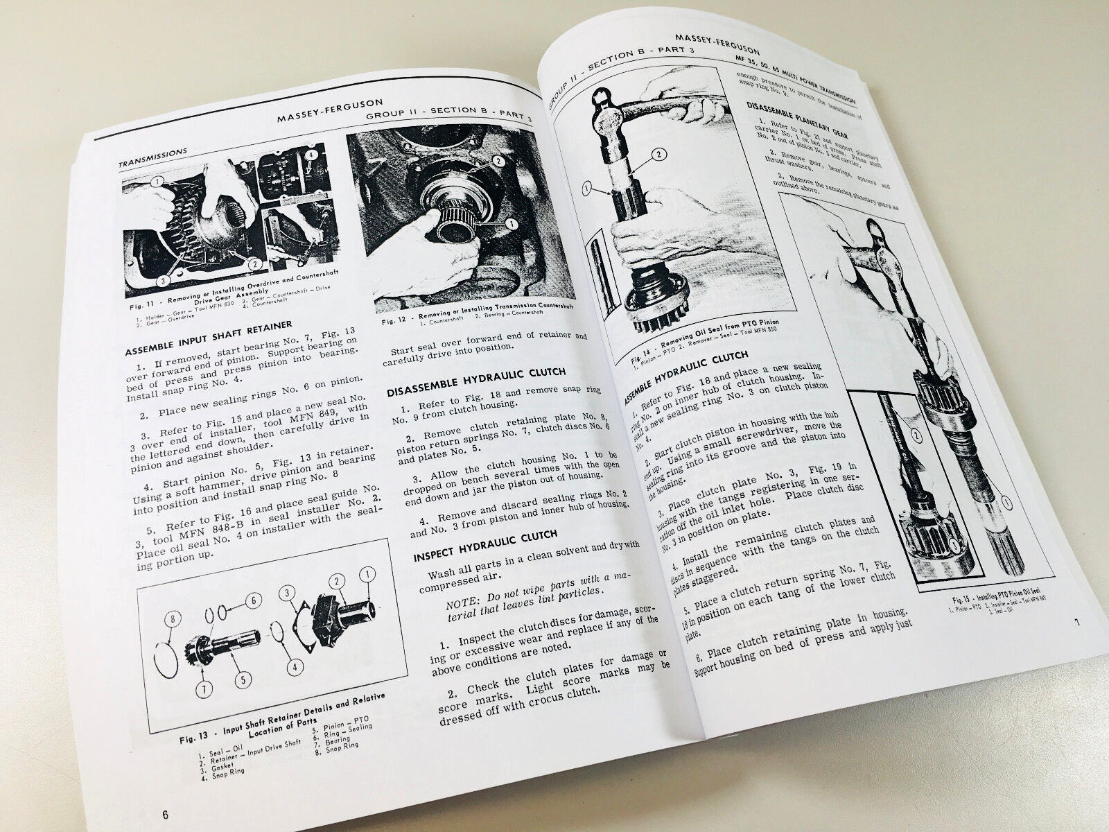 30 35 50 Tractor Service Manual Massey Ferguson MF 35 50 MF30 MF50 TO35 F-40