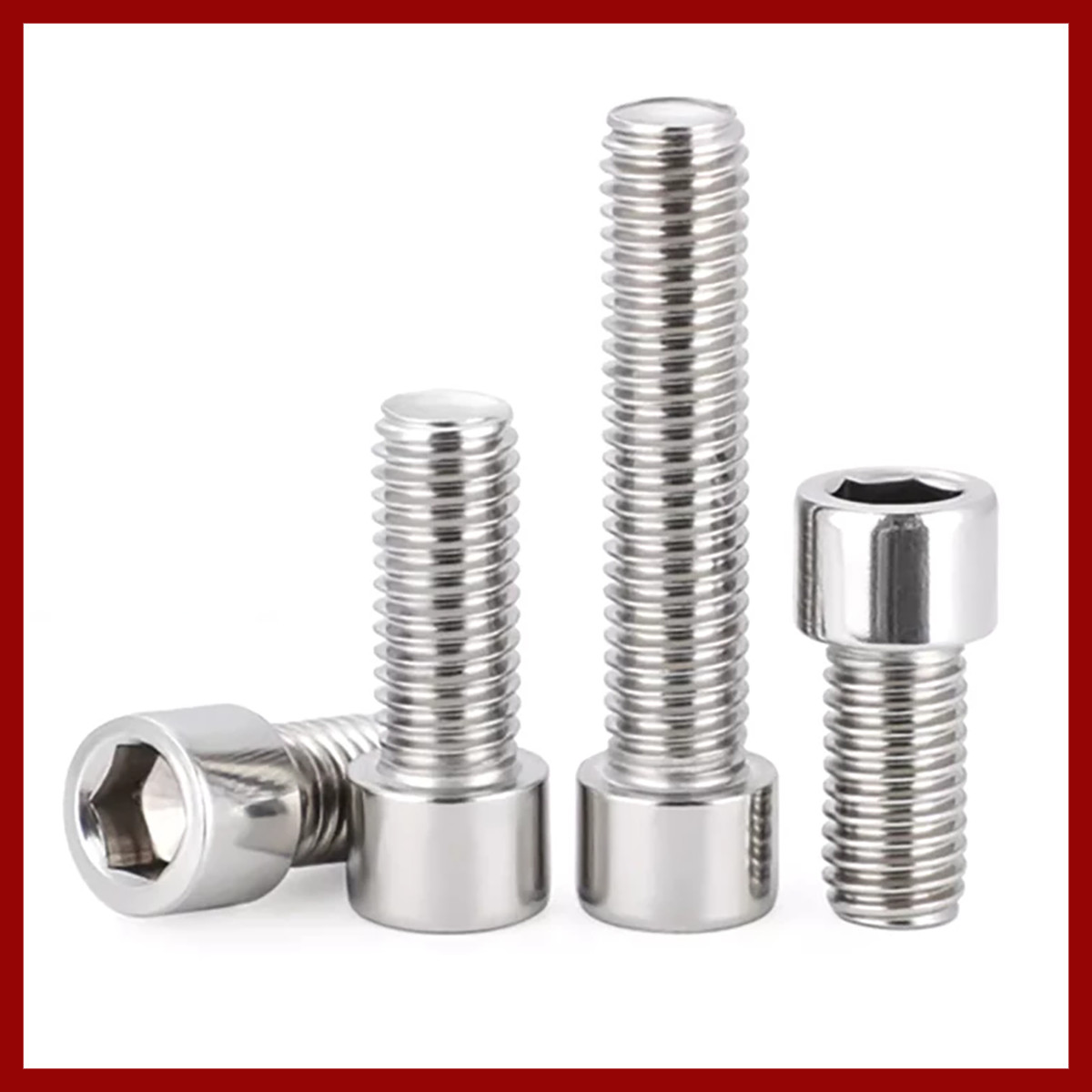 M3 M4 M5 M6 M8 SUS201 Stainless Steel Cap Screws Hex Socket Head Allen Key Bolts